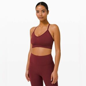 Lululemon Ebb to Street Bra Light Support C/D Cup Red Merlot 4